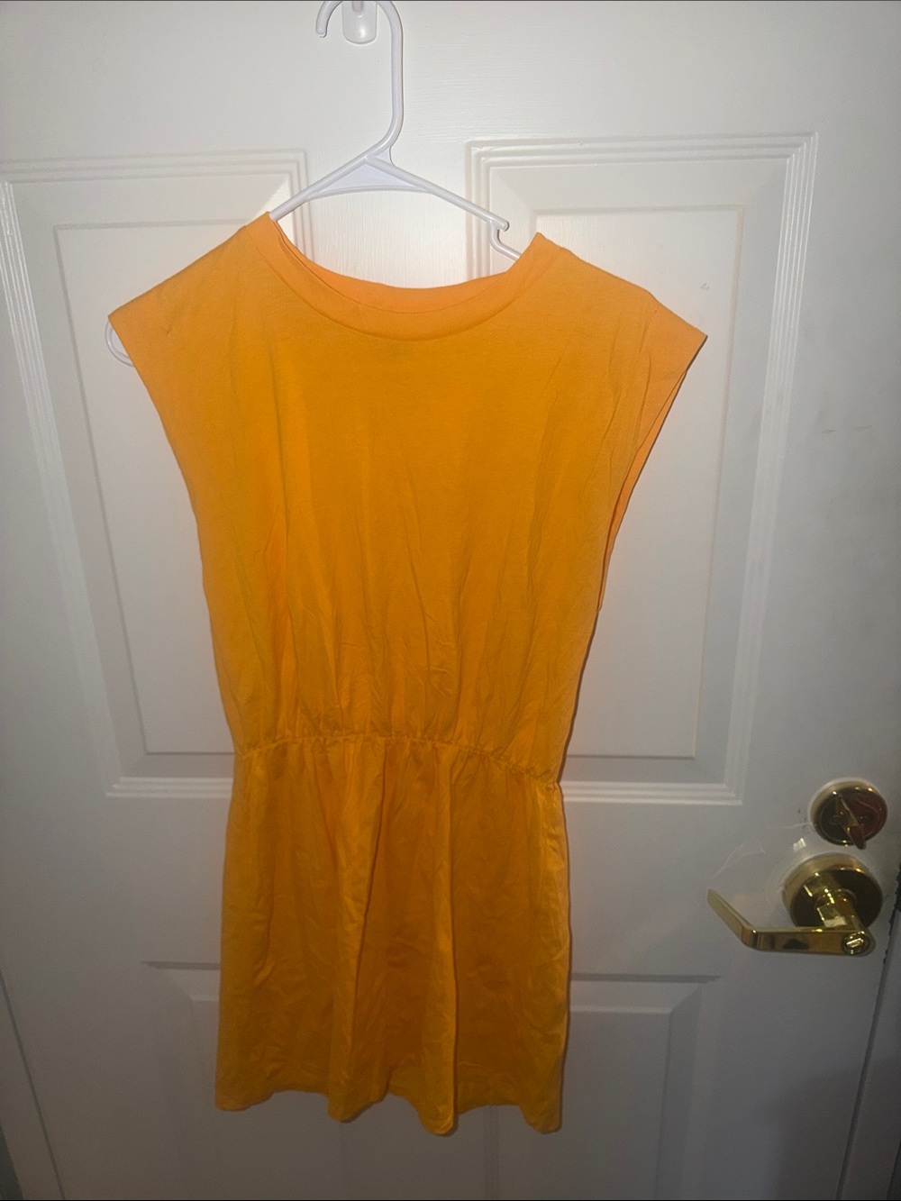 Divided Yellow Midi Dress